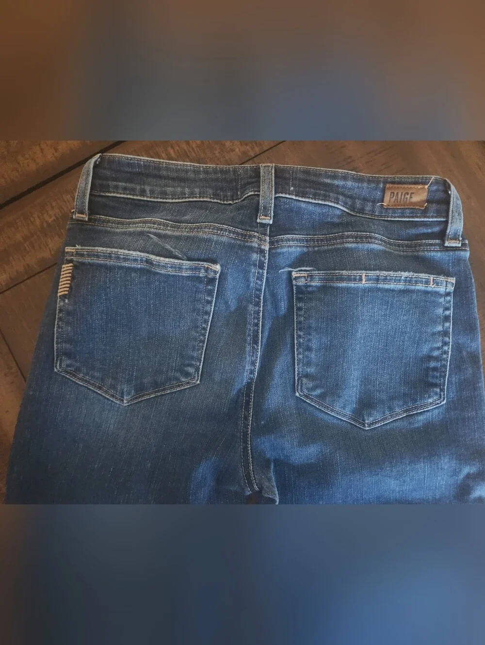 Paige Kylie Slim Crop Fray Hem Jeans Sz 27